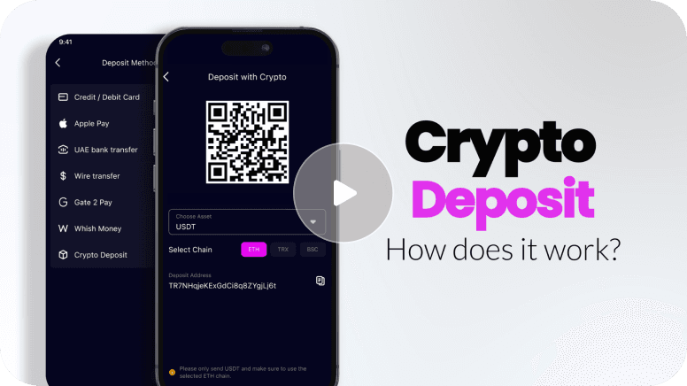 How to do crypto Deposits video