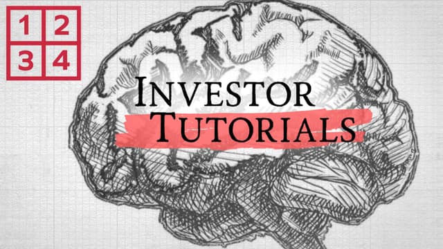 The Building Blocks of Finance - Investor Framework